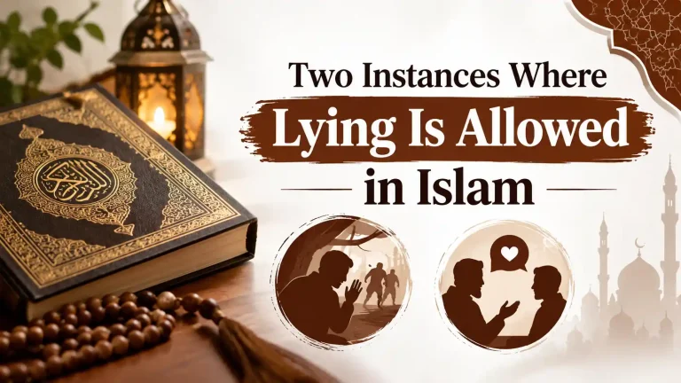 Two Instances Where Lying Is Allowed in Islam